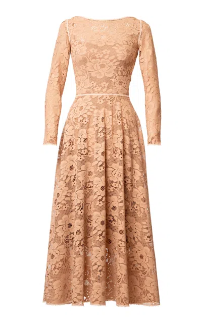 Lena Hoschek Yours Truly Lace Dress In Nude