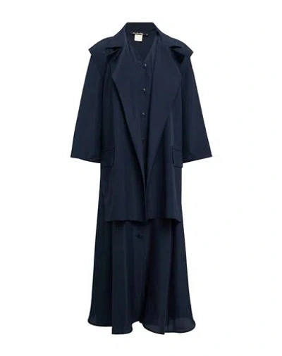 Lena Lumelsky Woman Midi Dress Midnight Blue Size 6 Silk