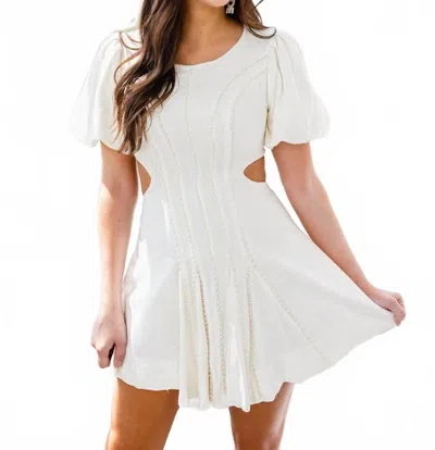 Lena Stole My Heart Pearl Dress In Off White