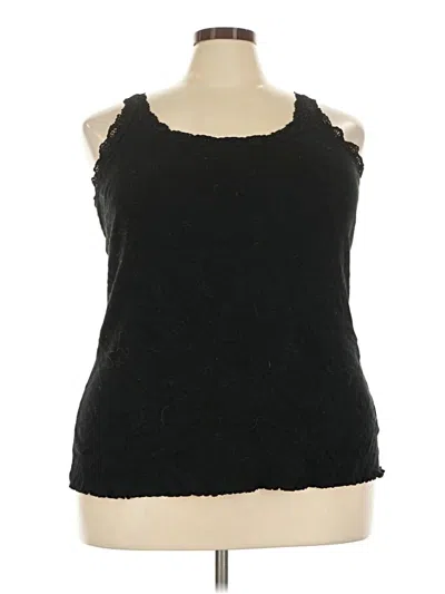 Pre-owned Lena Tank Top Black Strapless Neckline Tops