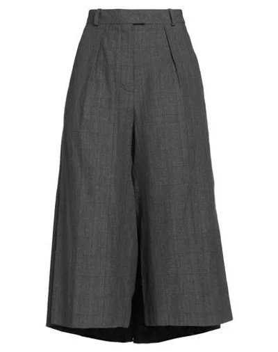 Lenalumelsky Lena Lumelsky Woman Pants Charcoal Size 4 Linen, Cotton In Grey