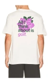 Lend All I Think About Is Golf Tee In White