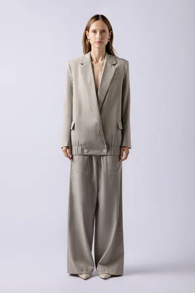 Lendrop Studios Women's Grey Azuna Blazer In Gray