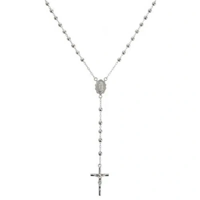 Leni James The Classic Rosary Necklace In Metallic