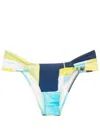 Lenny Niemeyer Abstract-pattern Print Bikini Bottoms In Blue