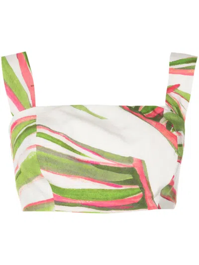 Lenny Niemeyer Abstract-pattern Print Square-neck Top In Multicolour