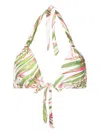 Lenny Niemeyer Abstract-pattern Print Triangle-shape Bikini Top In Multicolour