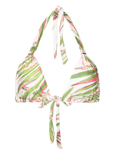 Lenny Niemeyer Abstract-pattern Print Triangle-shape Bikini Top In Multicolour