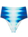 Lenny Niemeyer Abstract-print Bikini Bottoms In Blue