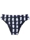 Lenny Niemeyer Abstract-print Bikini Briefs In Blue