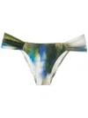 Lenny Niemeyer Abstract-print Draped Bikini Bottoms In Multicolour
