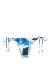 Lenny Niemeyer Abstract-print Low-rise Bikini Bottoms In Blue