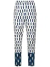 Lenny Niemeyer Abstract-print Silk Slim-fit Trousers In Neutrals