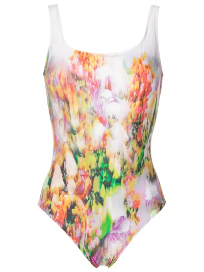Lenny Niemeyer Abstract-print Swimsuit In Multicolour