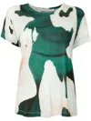 Lenny Niemeyer Abstract-print T-shirt In Green