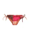 Lenny Niemeyer Abstract-print Tied Bikini Bottoms In Brown