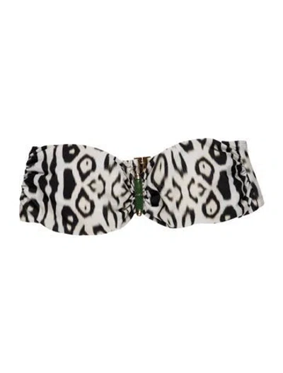 Pre-owned Lenny Niemeyer Animal Print Top In Black