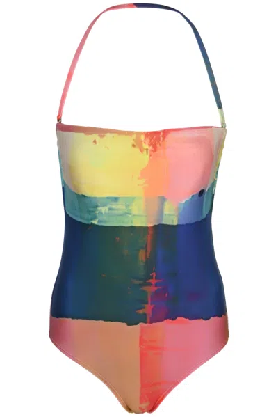 Lenny Niemeyer Basic Bandeau One Piece Bambere In Multi