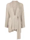 Lenny Niemeyer Belted Knitted Kimono In Neutrals