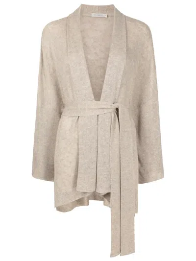 Lenny Niemeyer Belted Knitted Kimono In Neutrals