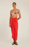 Lenny Niemeyer Bio Knot Touch Sarong Cayenne