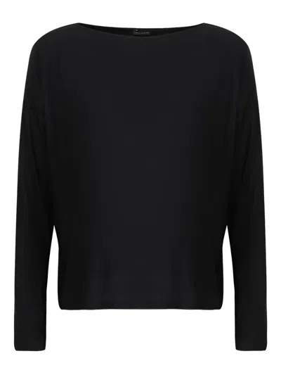 Lenny Niemeyer Boat-neck Long-sleeve Top In Black