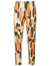 Lenny Niemeyer Caju High-waisted Silk Trousers In Multicolour