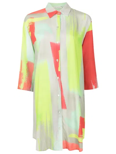 Lenny Niemeyer Canvas Button-up Shirtdress In Multicolour