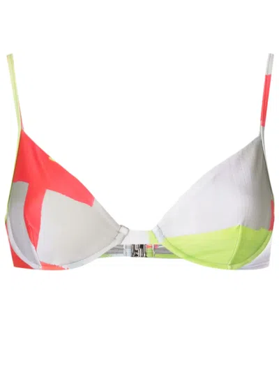 Lenny Niemeyer Canvas Underwire-cup Bikini Top In Multicolour