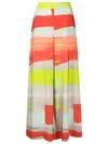 Lenny Niemeyer Canvas Wide-leg Silk Trousers In Multicolour