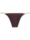 Lenny Niemeyer Chain-embellished Bikini Bottoms In Purple