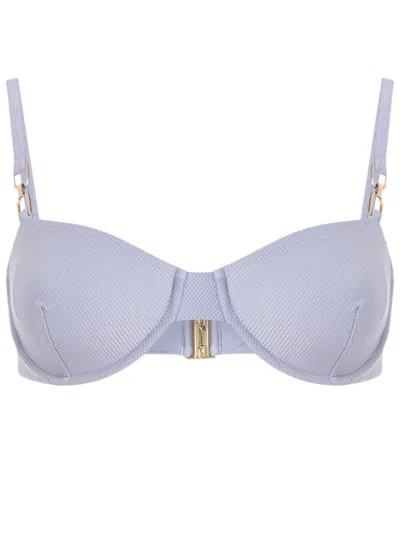 Lenny Niemeyer Chain-link Balconette Bikini Top In Purple