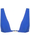 Lenny Niemeyer Chain-trim Triangle Bikini Top In Blue