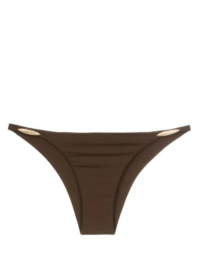 Lenny Niemeyer Classic Bikini Bottoms In Brown