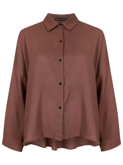 Lenny Niemeyer Classic-collar Button-up Shirt In Brown