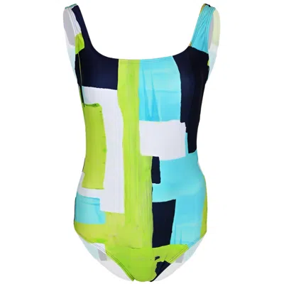 Lenny Niemeyer Classic One Piece Bleue In Green