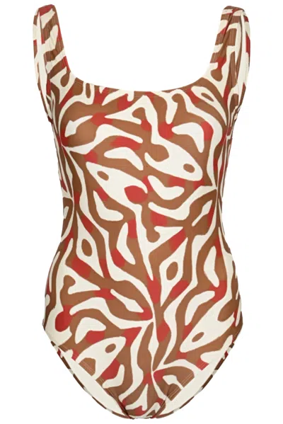 Lenny Niemeyer Classic One Piece Kalahari In Brown