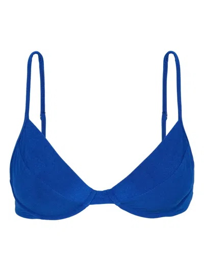 Lenny Niemeyer Classico Bikini Top In Blue