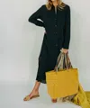 Lenny Niemeyer Cotton Texture Dress In Deep Blue In Blue