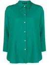 Lenny Niemeyer Curved-hem Shirt In Green