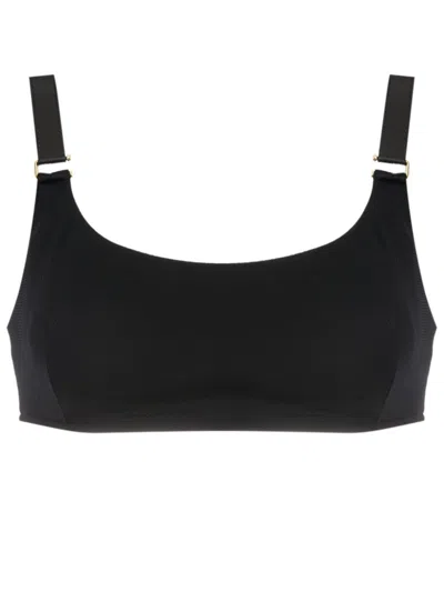 Lenny Niemeyer Diamond-pattern Bikini Top In Black
