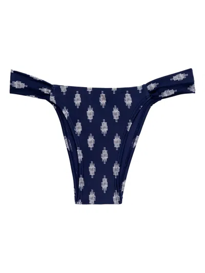 Lenny Niemeyer Drape Print Bikini Bottoms In Multi