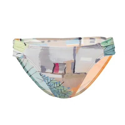 Lenny Niemeyer Draped Bikini Bottom Caraiva In Blue