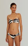 Lenny Niemeyer Draped Bikini Bottom Grevy In Gray