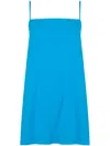 Lenny Niemeyer Draped Spaghetti-strap Tunic In Blue