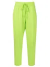 Lenny Niemeyer Drawstring Cropped Trousers In Green