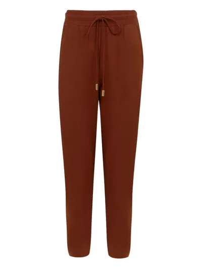 Lenny Niemeyer Drawstring-waist Track Pants In Burgundy