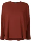 Lenny Niemeyer Drop-shoulder Blouse In Brown