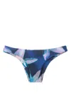 Lenny Niemeyer Floral-print Bikini Bottoms In Blue