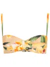 Lenny Niemeyer Floral-print Bikini Top In Yellow